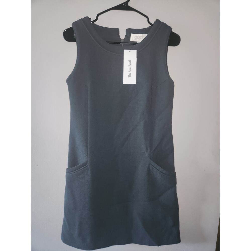 Goat Jane graphite mini dress pockets US 4
